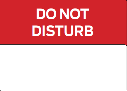 Do not Disturb
